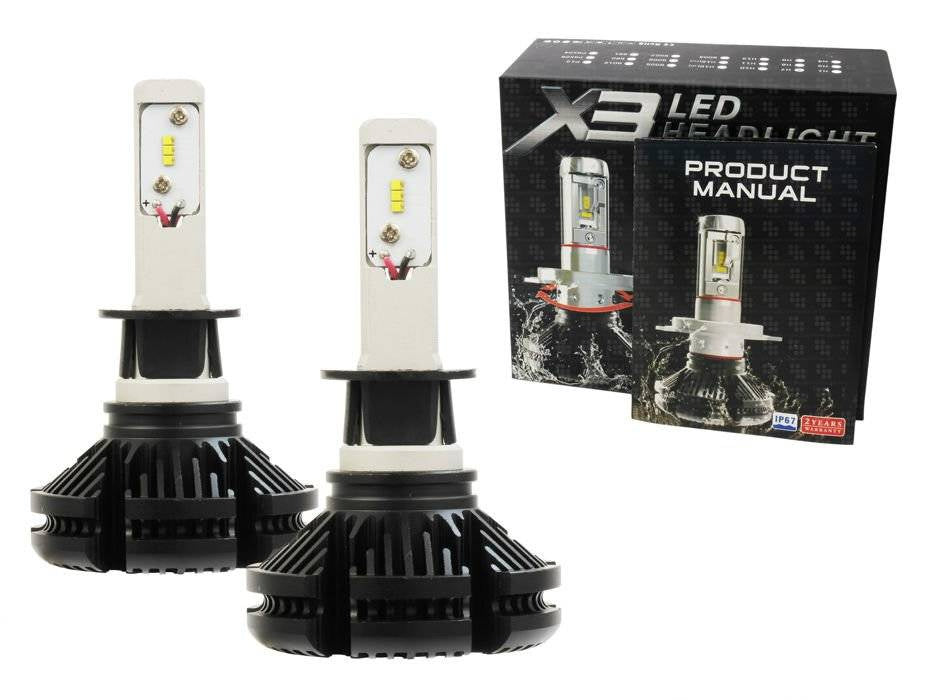 H1 LED Lemputės 100W (2x50W) 12000LM