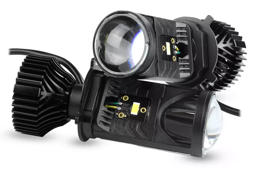 H4 Bi-LED mini projektoriai 70W (2×35W) 8000LM